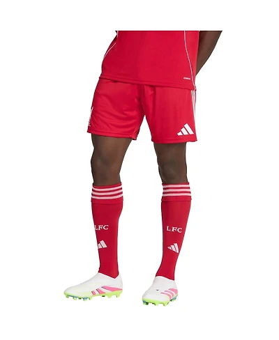 Adidas Men's Red Liverpool 2025/26 Home Aeroready Replica Shorts