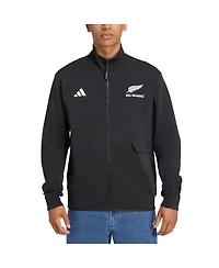 Adidas Men's Black New Zealand Rugby 2025/26 Anthem Full-Zip Jacket