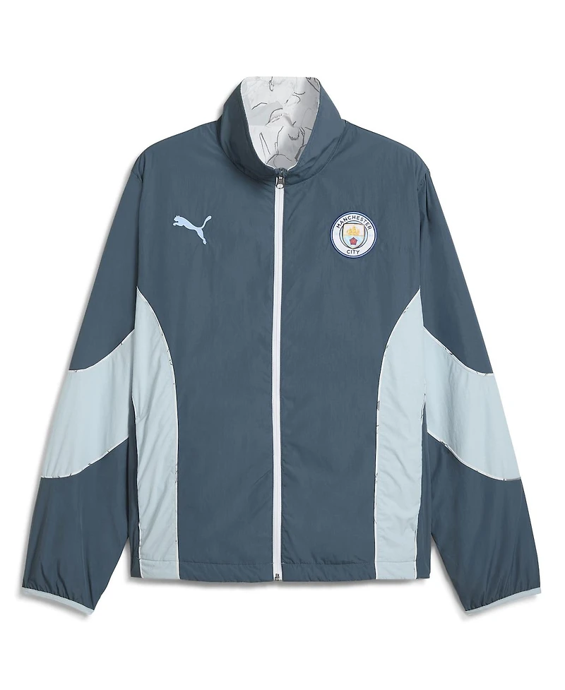 Puma x Kid Super Men's Gray Manchester City 2025 Fifa Club World Cup Reversible Full-Zip Jacket