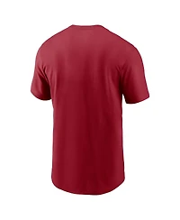 Nike Men's Cardinal Arizona Cardinals Rewind Logo Essential T-Shirt
