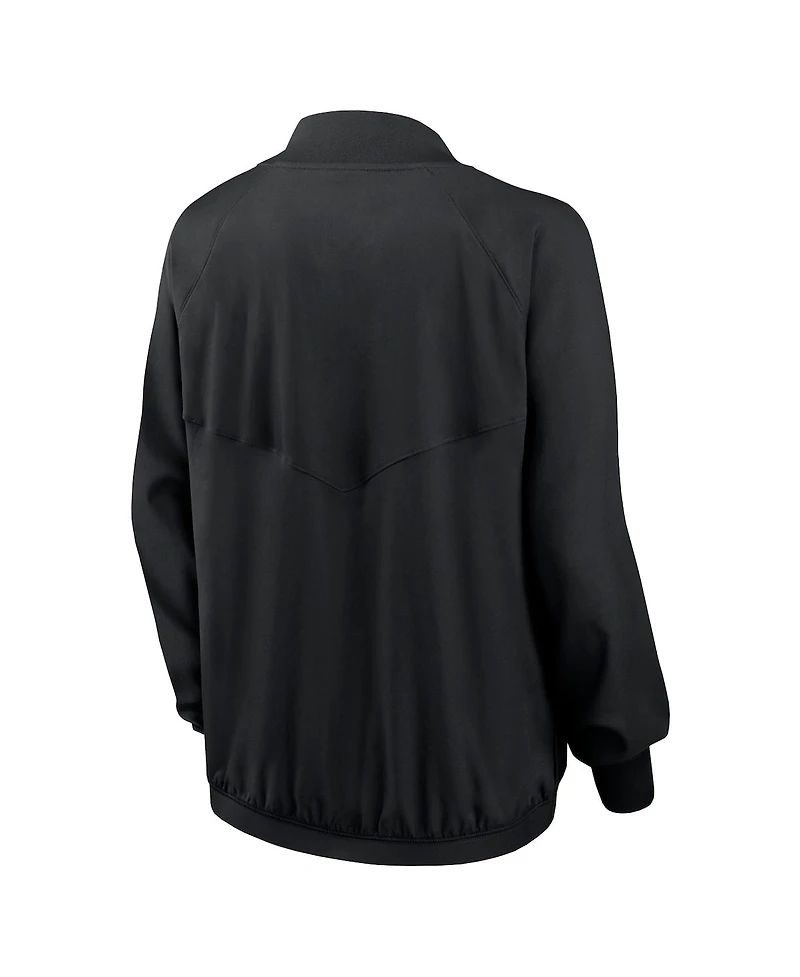 Nike Women's Black Buffalo Bills Raglan Full-Zip Jacket
