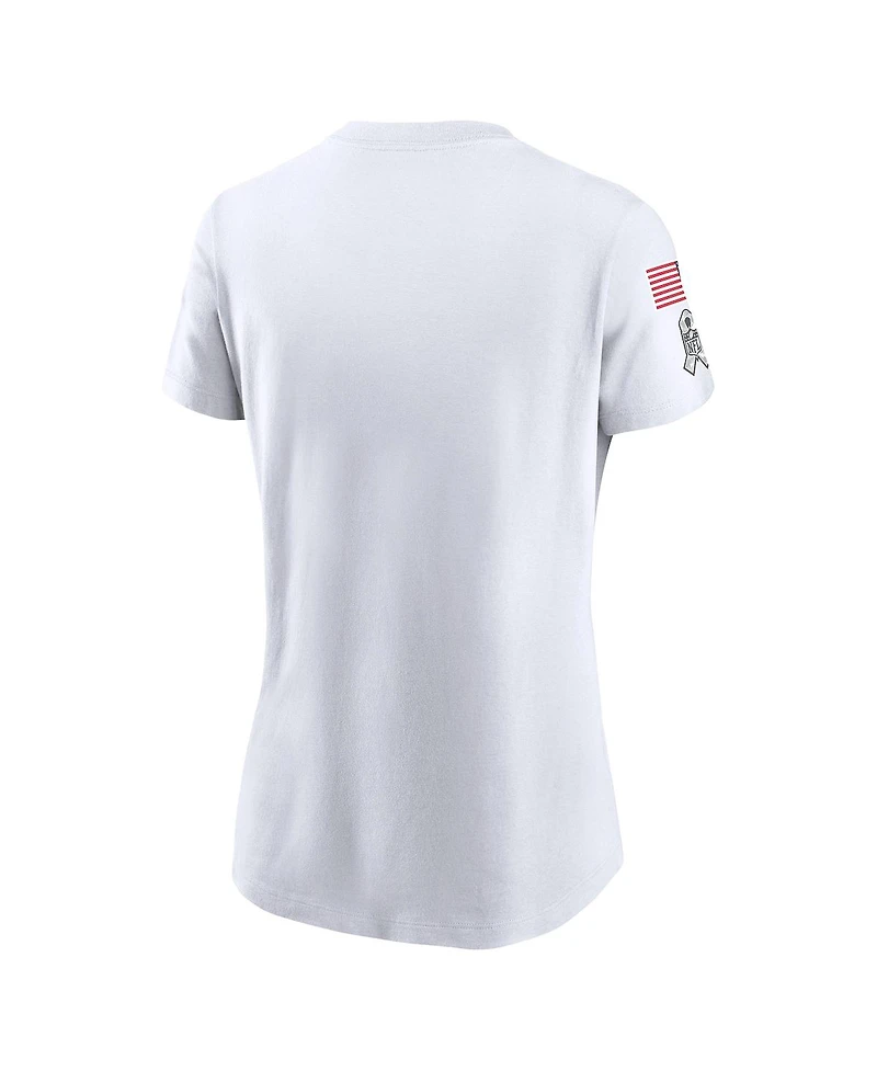 Nike Women's White New York Giants 2024 Salute To Service Legend Performance T-Shirt