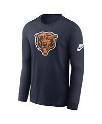 Nike Men's Navy Chicago Bears Rewind Essential Long Sleeve T-Shirt
