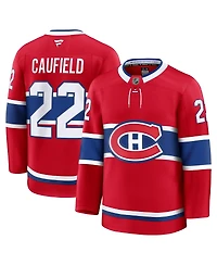 Fanatics Men's Cole Caufield Red Montreal Canadiens Home Premium Jersey