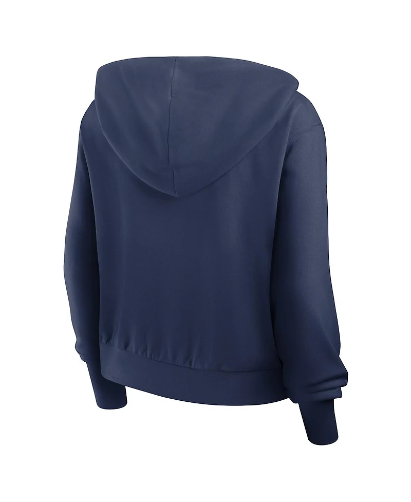 Nike Women's Navy Houston Astros Cropped Chill Full-Zip Hooded Jacket