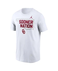 Jordan Men's White Oklahoma Sooners Campus Local T-Shirt