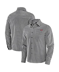 J. Palmer Men's Black Ohio State Buckeyes Dual Threat Long Sleeve Button-Up Shirt