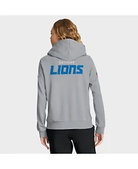 Nike Women's Gray Detroit Lions Sideline Standard Issue Initial Home Dri-fit Hoodie