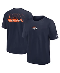 Nike Men's Navy Denver Broncos Dominate The Game Essential Max90 T-Shirt