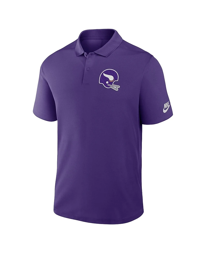 Nike Men's Purple Minnesota Vikings Rewind Victory Performance Polo