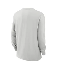 Nike Men's Gray Las Vegas Raiders Essential Heavy Max90 Long Sleeve T-Shirt