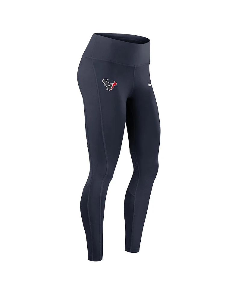 Nike Women's Navy Houston Texans Primetime Epic Fast Performance Leggings
