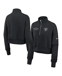 Nike Women's Black Las Vegas Raiders Primetime Phoenix Half-Zip Sweatshirt