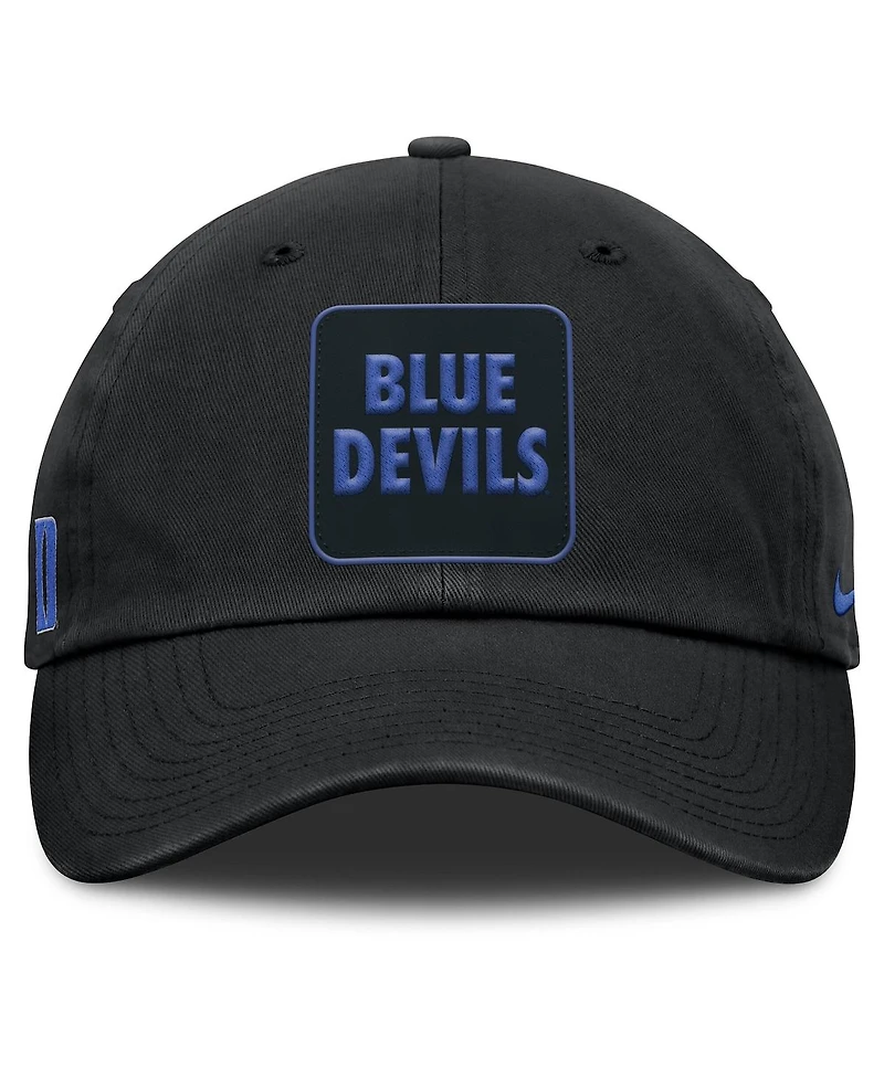 Nike Men's Black Duke Blue Devils Local Club Adjustable Hat