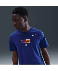 Nike Men's Blue Barcelona Flag T-Shirt