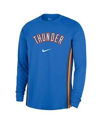 Nike Men's Blue Oklahoma City Thunder 2025/26 Authentic Pre-Game Legend Dri-fit Long Sleeve Shooting Shirt