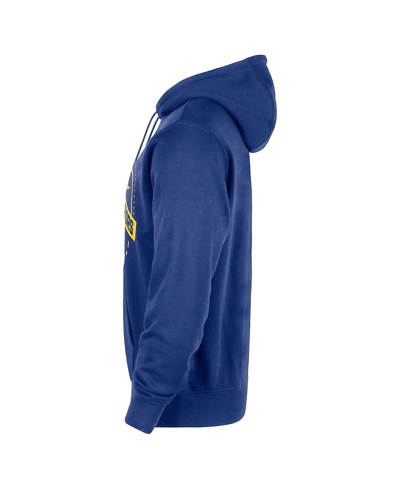 Nike Men's Royal Golden State Warriors 2025/26 Authentic Practice Club Pullover Hoodie