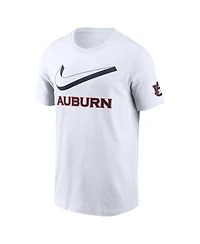 Nike Men's White Auburn Tigers Primetime 2-Hit Swoosh T-Shirt