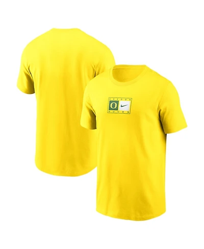 Nike Men's Yellow Oregon Ducks Campus Logo Swoosh T-Shirt