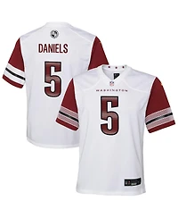 Nike Big Boys and Girls Jayden Daniels White Washington Commanders Game Jersey