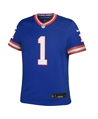 Nike Big Boys and Girls Malik Nabers Royal New York Giants Alternate Game Jersey