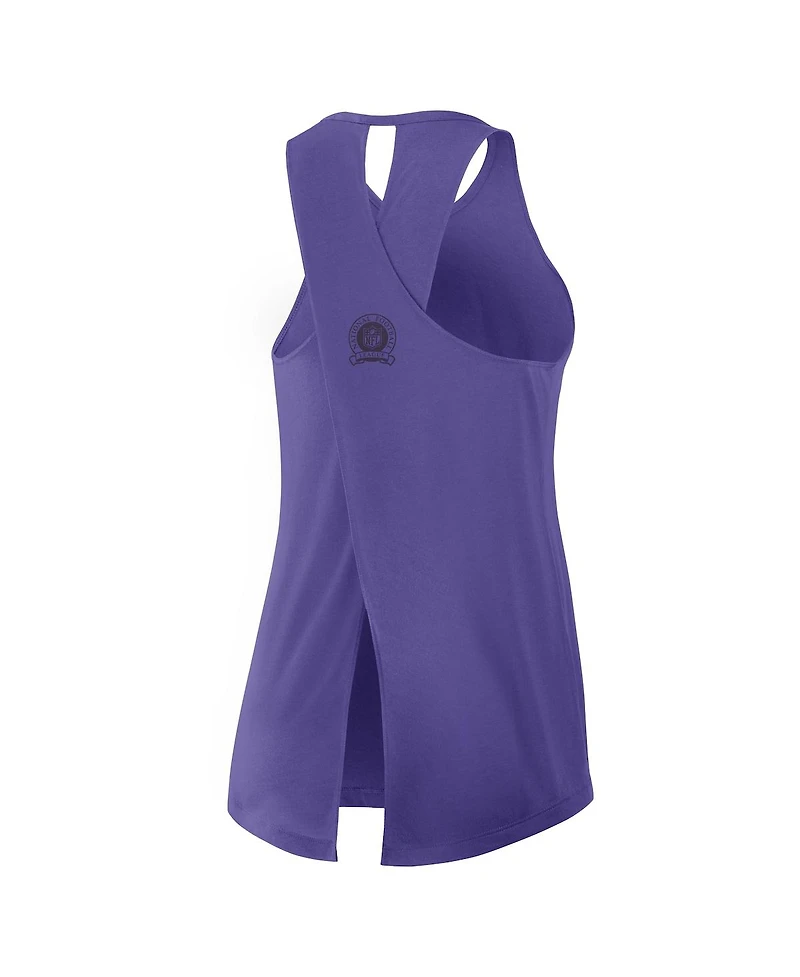 Nike Women's Purple Minnesota Vikings Glory Crisscross Performance Tank Top