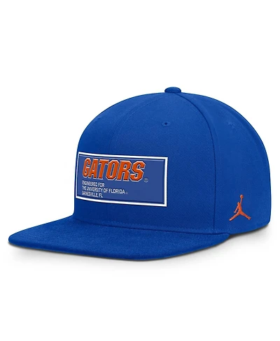Jordan Men's Royal Florida Gators 2025 On-field Patch Pro Dri-fit Snapback Hat