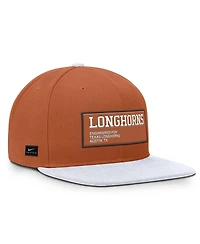 Nike Men's Texas Orange/White Texas Longhorns 2025 On-field Patch Pro Dri-fit Snapback Hat