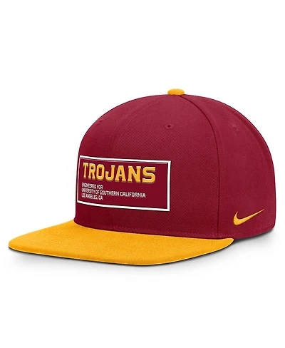 Nike Men's Cardinal/Gold Usc Trojans 2025 On-field Patch Pro Dri-fit Snapback Hat