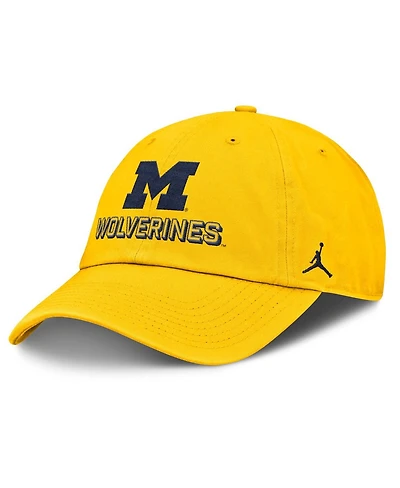 Jordan Men's Maize Michigan Wolverines 2025 On-field Club Adjustable Hat