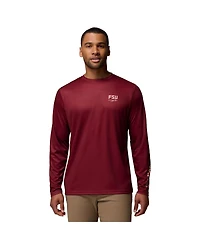 Columbia Men's Garnet Florida State Seminoles Phg Terminal Shot 3-Hit Long Sleeve T-Shirt