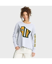 Fanatics Women's White Green Bay Packers Hometown Legacy Long Sleeve T-Shirt