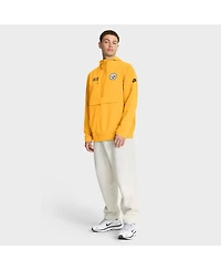 Nike Men's Gold Pittsburgh Steelers 1933 Sideline Alt Pack Anorak Half-Zip Hoodie Jacket
