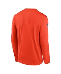 Nike Men's Orange Cleveland Browns Legend Small Logo Performance Long Sleeve T-Shirt