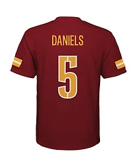 Outerstuff Big Boys and Girls Jayden Daniels Burgundy Washington Commanders Replica Player Jersey