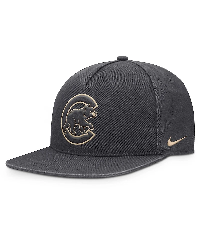 Nike Men's Anthracite Chicago Cubs Monotone Pro Adjustable Hat