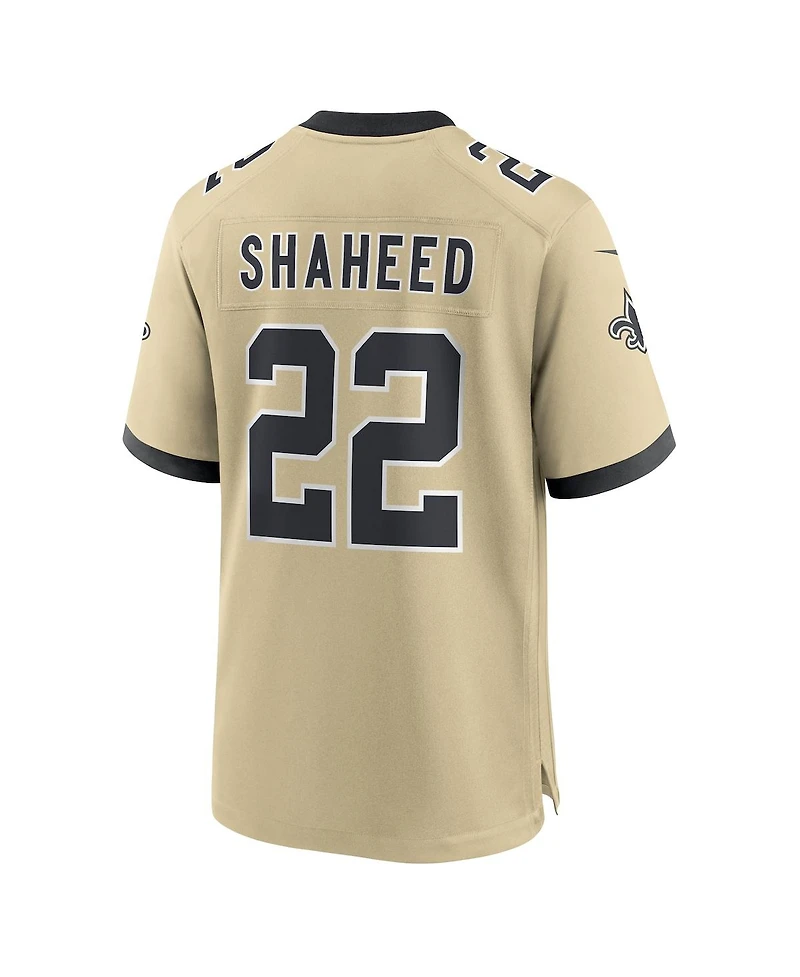 Nike Men's Rashid Shaheed Gold New Orleans Saints Gameday Golds Alternate Game Player Jersey
