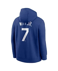 Nike Men's Bobby Witt Jr. Royal Kansas City Royals Player Name Number Club Fleece Pullover Hoodie