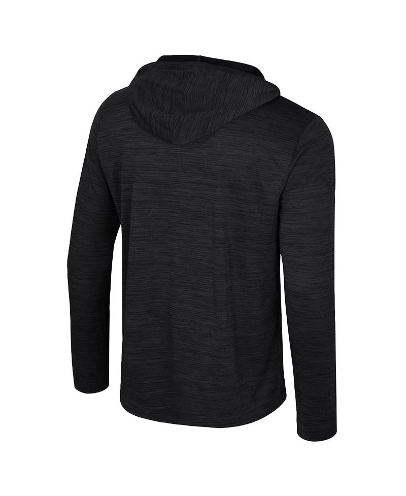 Colosseum Men's Black Tennessee Volunteers Always Sunny Lightweight Quarter-Zip Hoodie