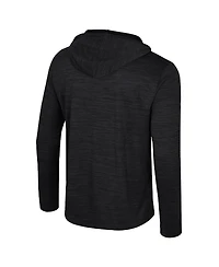 Colosseum Men's Black Tennessee Volunteers Always Sunny Lightweight Quarter-Zip Hoodie