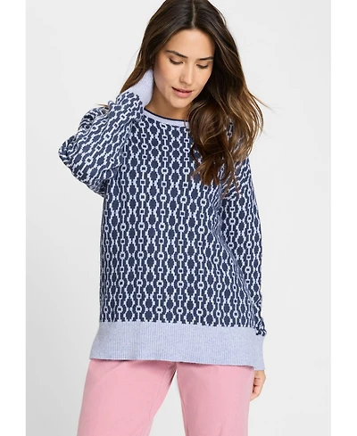 Olsen Women's Retro Design Sweater