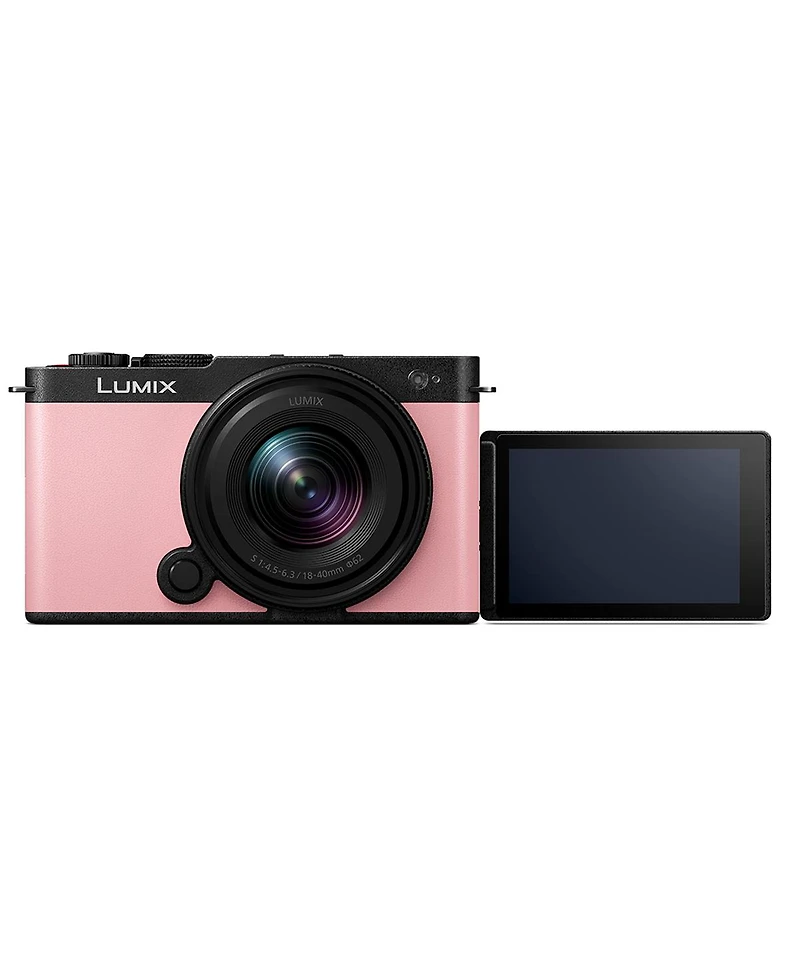 Panasonic Panasonic Lumix S9 Full Frame Mirrorless Camera Lens Kit with S-R1840, Pink
