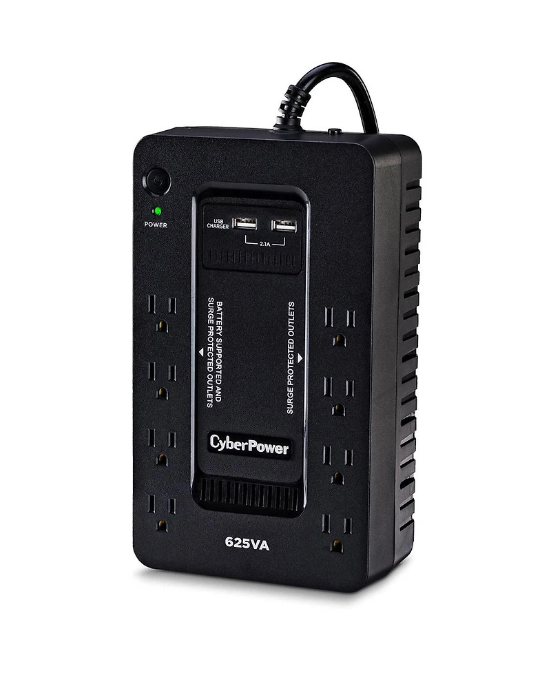 CyberPower ST625U 8-Outlet 625VA/360W Surge Protection and Battery Backup Ups System, 2-Pack