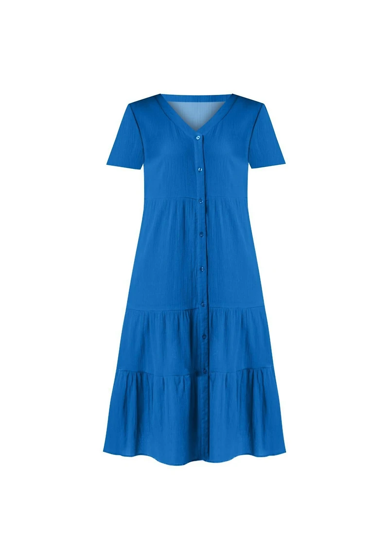 Woman Within Woman's Plus Gauze Tiered Dress