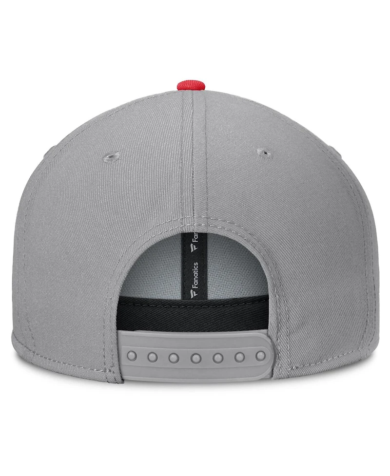 Fanatics Men's Gray Nebraska Huskers Duo Snapback Hat
