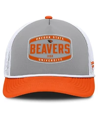 Fanatics Men's Gray/Orange Oregon State Beavers Course Foam-Front Adjustable Trucker Hat