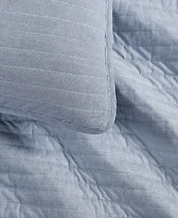 Tommy Hilfiger Christopher Texture Cotton Reversible 2-Pc. Quilt Set, Twin