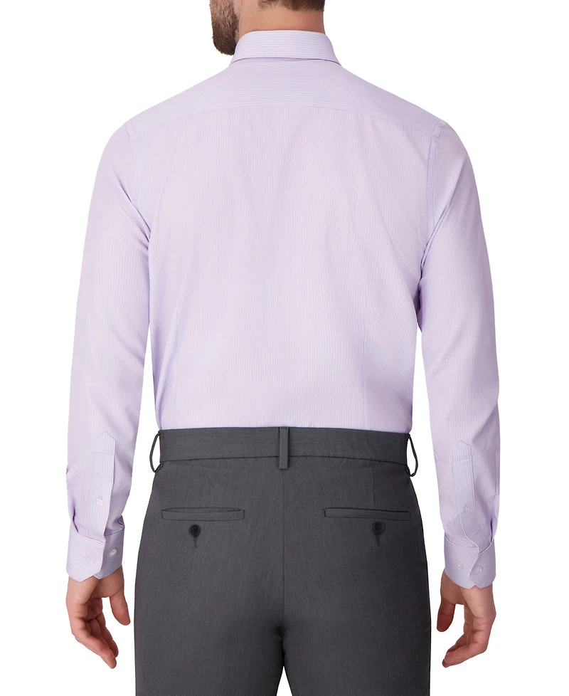 Report Collection Men's 4-Way Geo Print Dress Shirt