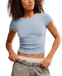 Free People Women's Wait a Minute Baby Cap Sleeve T-Shirt