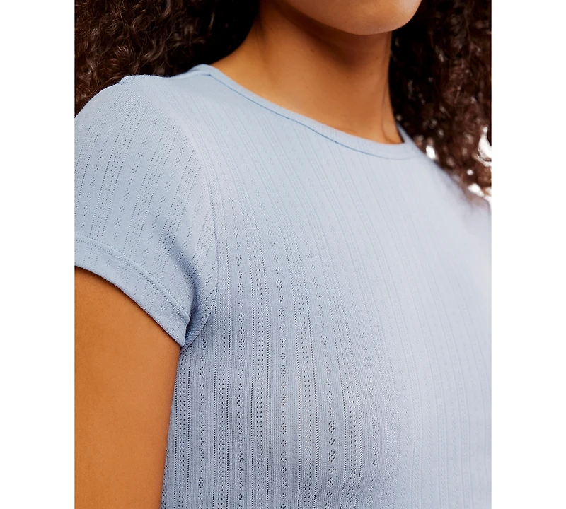 Free People Women's Wait a Minute Baby Cap Sleeve T-Shirt
